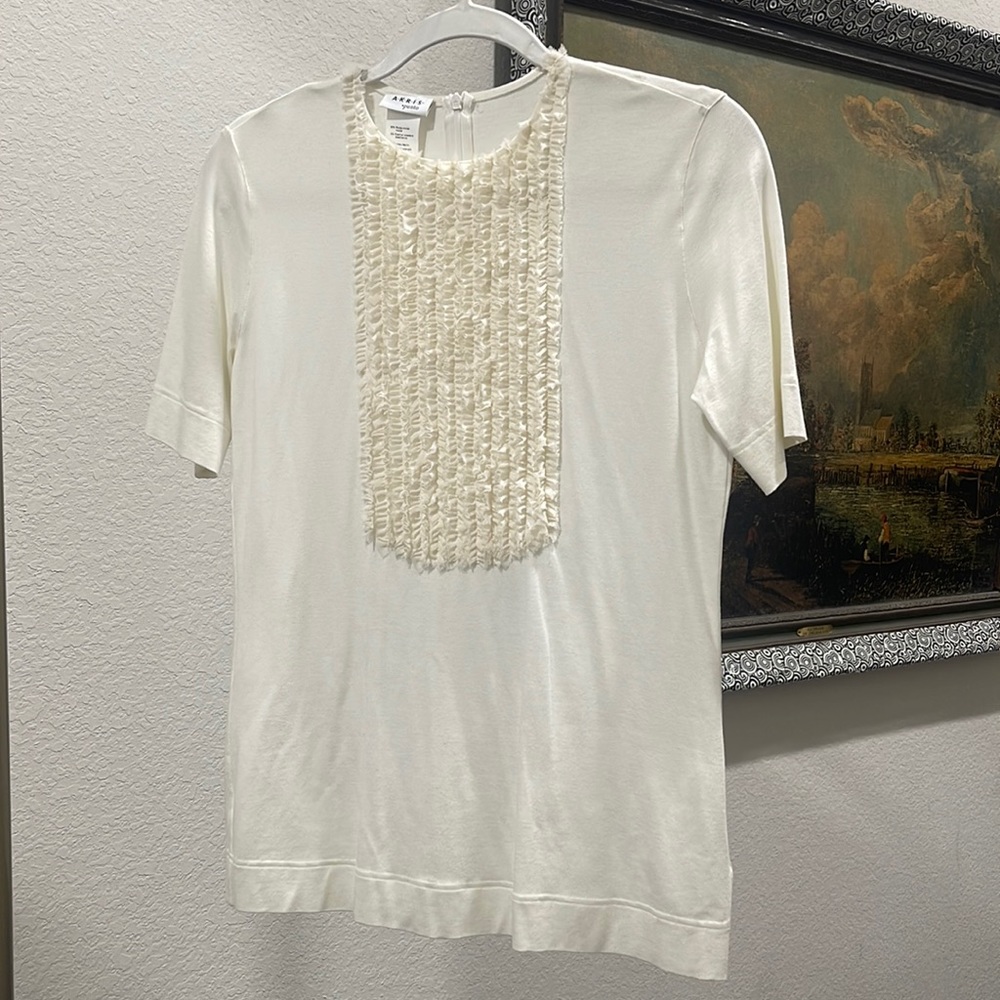 A-K-R-I-S •punto Ruffle Bib Top
